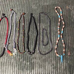 Paparazzi Urban Style Necklaces Beaded Chain Cord Designs 8Pcs